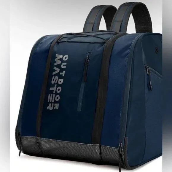 NWT 38L Ski Boot Bag, Boot Backpack with Waterproof Bottom for Ski Helmet